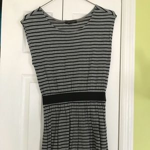 Black and grey striped dress